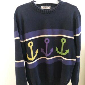 Iceberg Sailor Sweater Navy / Purple / White - Small
